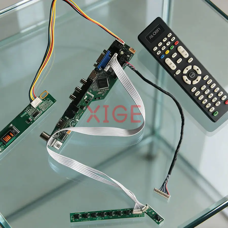 

Matrix Controller Drive Board Fit LTN141X8 LTN141XF LTN141XC LTN141X7 1024x768 LVDS-20Pin HDMI+VGA+AV+USB 1024*768 1CCFL Kit DIY