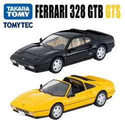 TAKARA TOMY TOMYTEC 1/64 TLV Ferrari 328 GTB Hardtop Black GTS Convertible Yellow Alloy Toy Motor Diecast Metal Model Gift