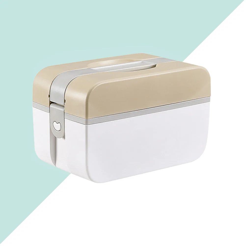 حقيبة طبية متعددة الوظائف، صندوق تخزين عالي السعة، مقاس بني، منظم متين وخفيف الوزن للمكتب المنزلي #6