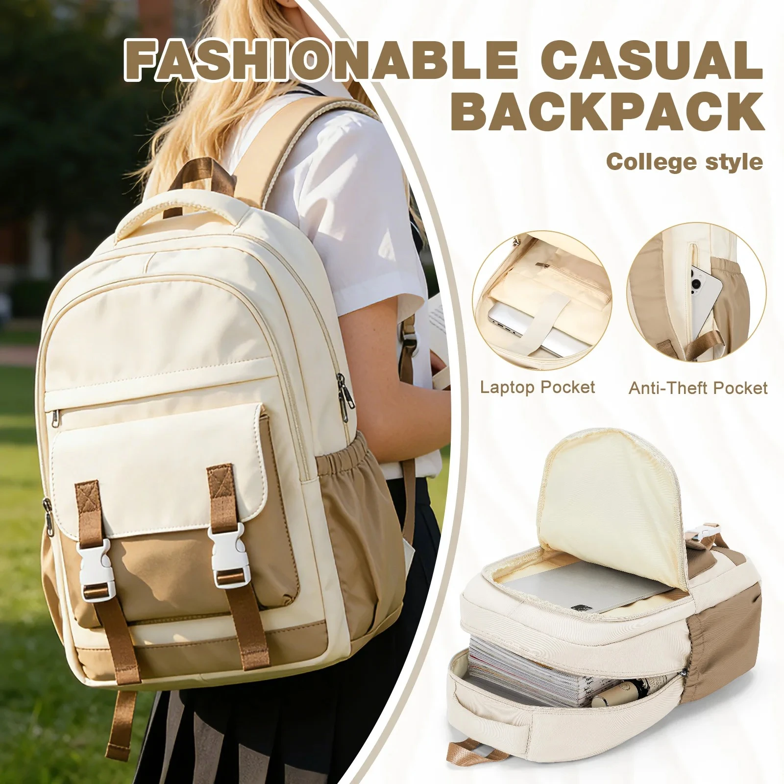 School Bags for Teenager, Backpacks Girls School Bag Primary Middle, Women Fashion Backpack Daypack Travel Laptop Backpack