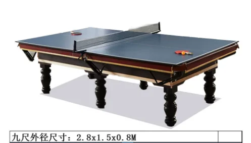 

Home adult standard American black 8 billiards billiards table tennis 2-in-1 table