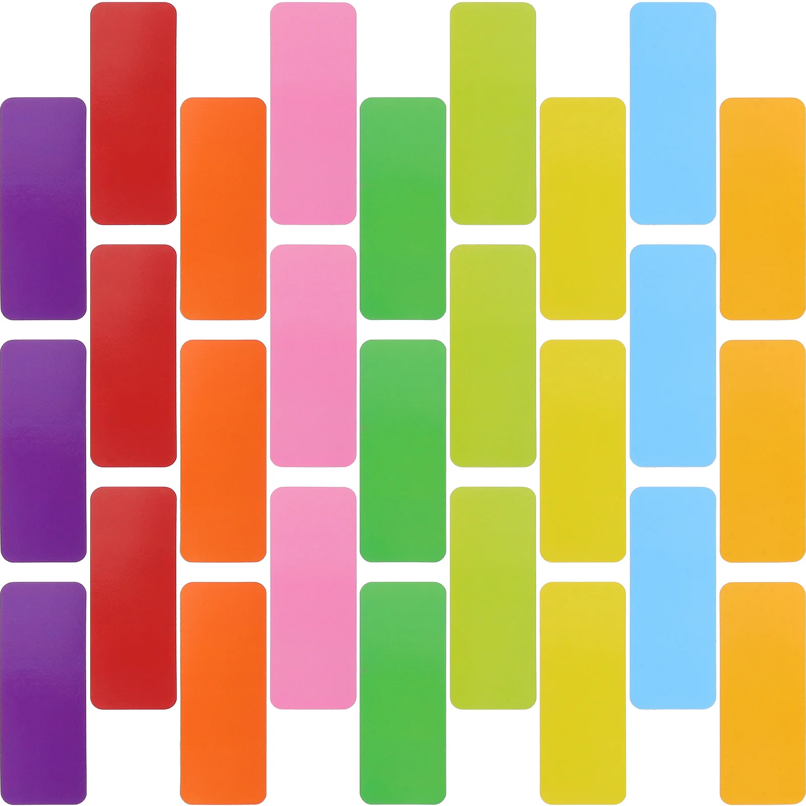 72Pcs Magnetic Labels Reusable Dry Erase Writable for Refrigerator Whiteboard Classroom Storage Sorting Labeling System