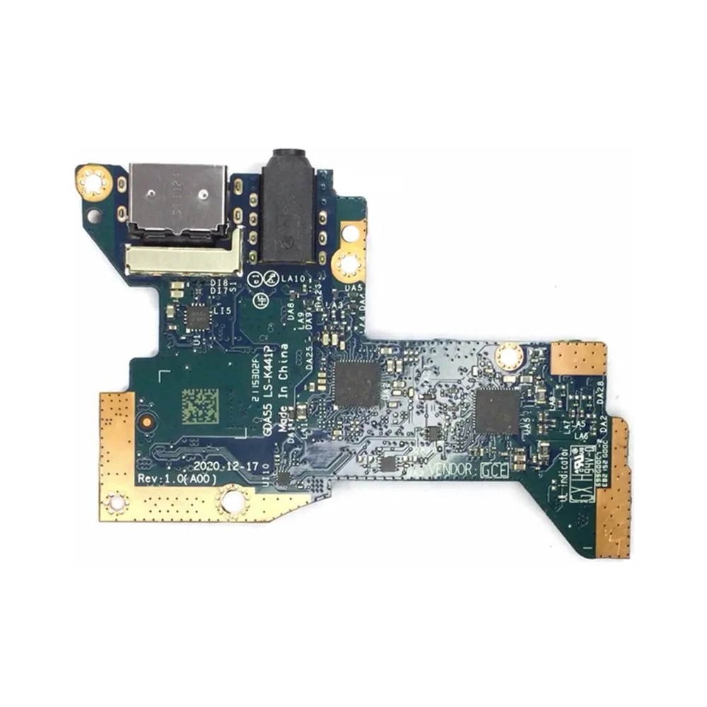 Original For Dell Latitude 9510 9520 2-in-1 USB AUDIO BOARD 2020 USB board GDA55 LS-K441P