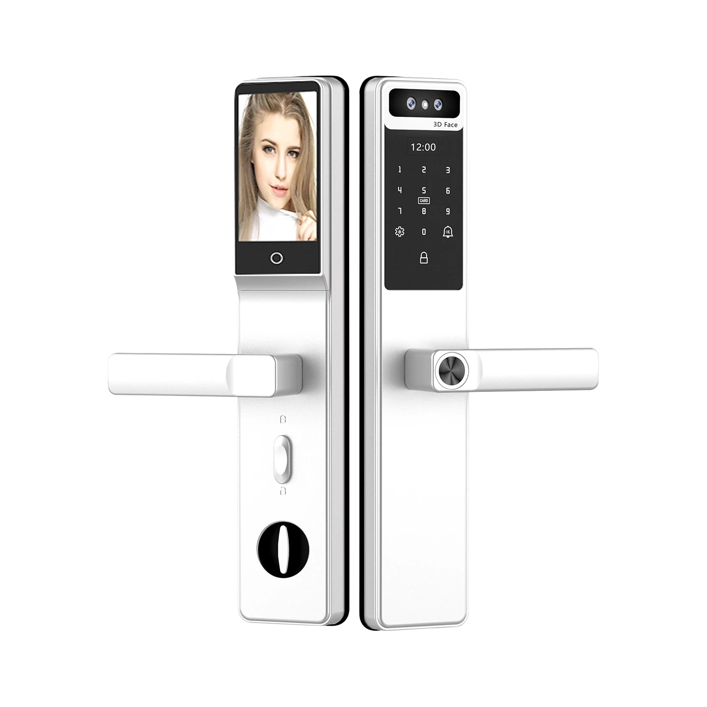 Coofull Y1 Tuya WiFi App Control Smart Lock, Keyless Electronic Fingerprint Door, Suitable for Israel Russia Residential Doors