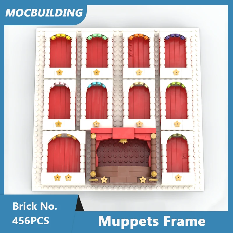 MOC Building Blocks Muppets Frame Model DIY Assembled Bricks Collection Series Creative Display Collection Toys Gifts 456PCS