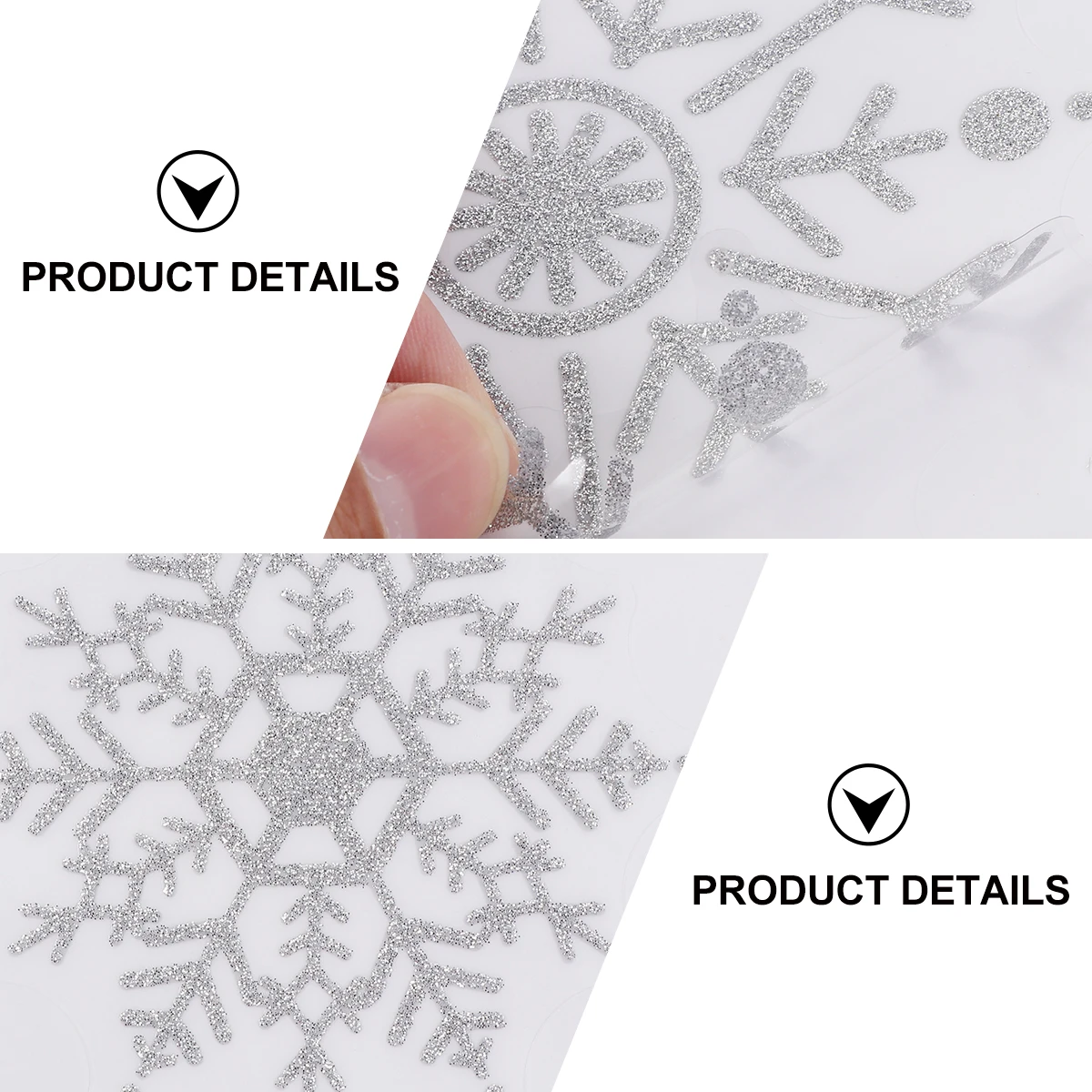 

Snow Window Stickers Removable Christmas Decal Snowflake Xmas Glass Party Supplies