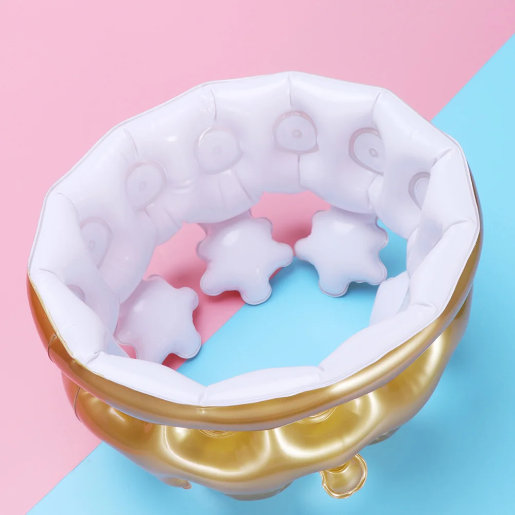 ลูกโป่งมงกุฎเป่าลม 5 ชิ้น วัสดุพรีเมียม พองลมและปล่อยลมได้รวดเร็ว ตกแต่งงานเฉลิมฉลอง บ้าน สวน หน้าต่าง ขนาด 20 ซม.