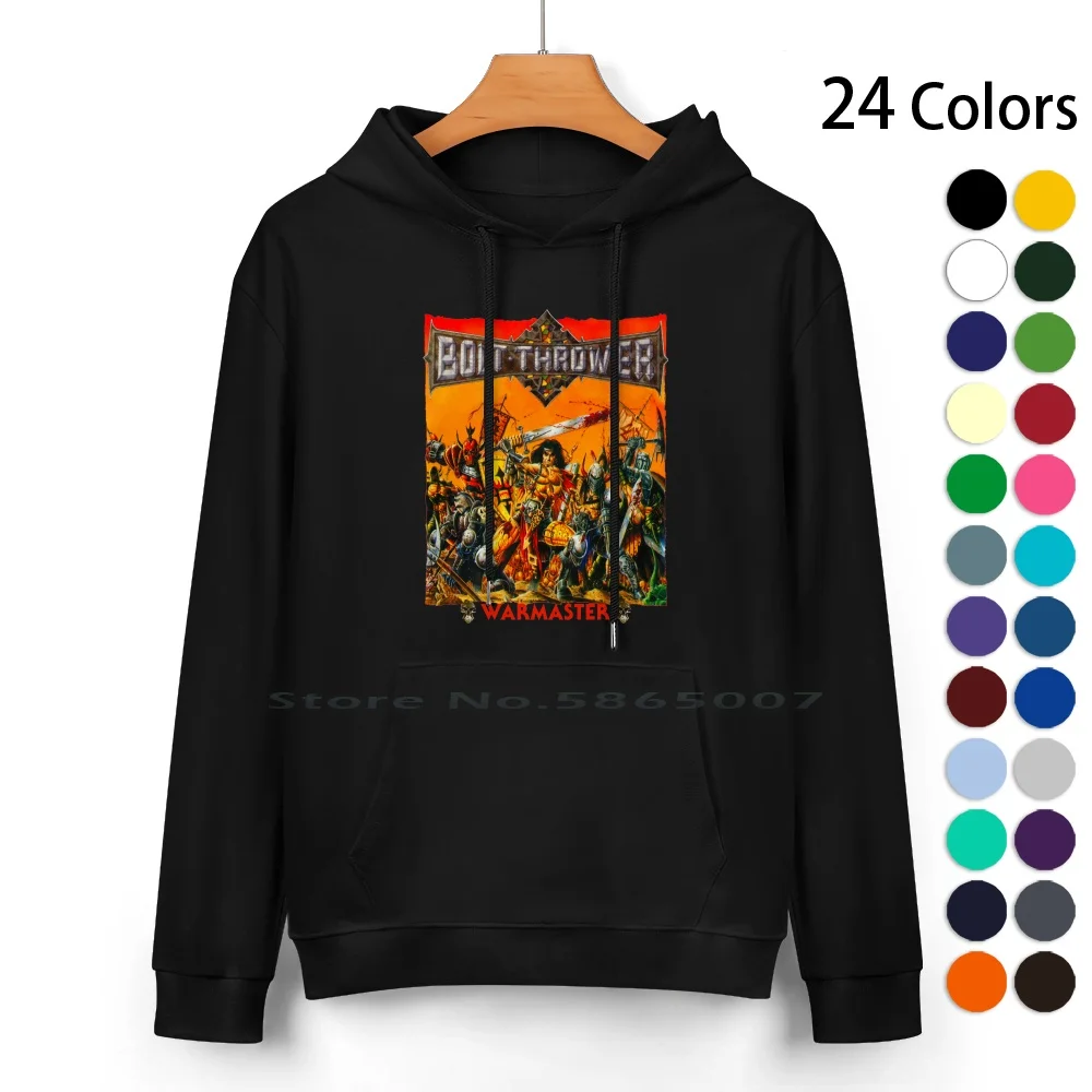 Bolt Thrower-Warmaster Iii Pure Cotton Hoodie Sweater 24 Colors Death Metal Uk 100% Cotton Hooded Sweatshirt For Women Men