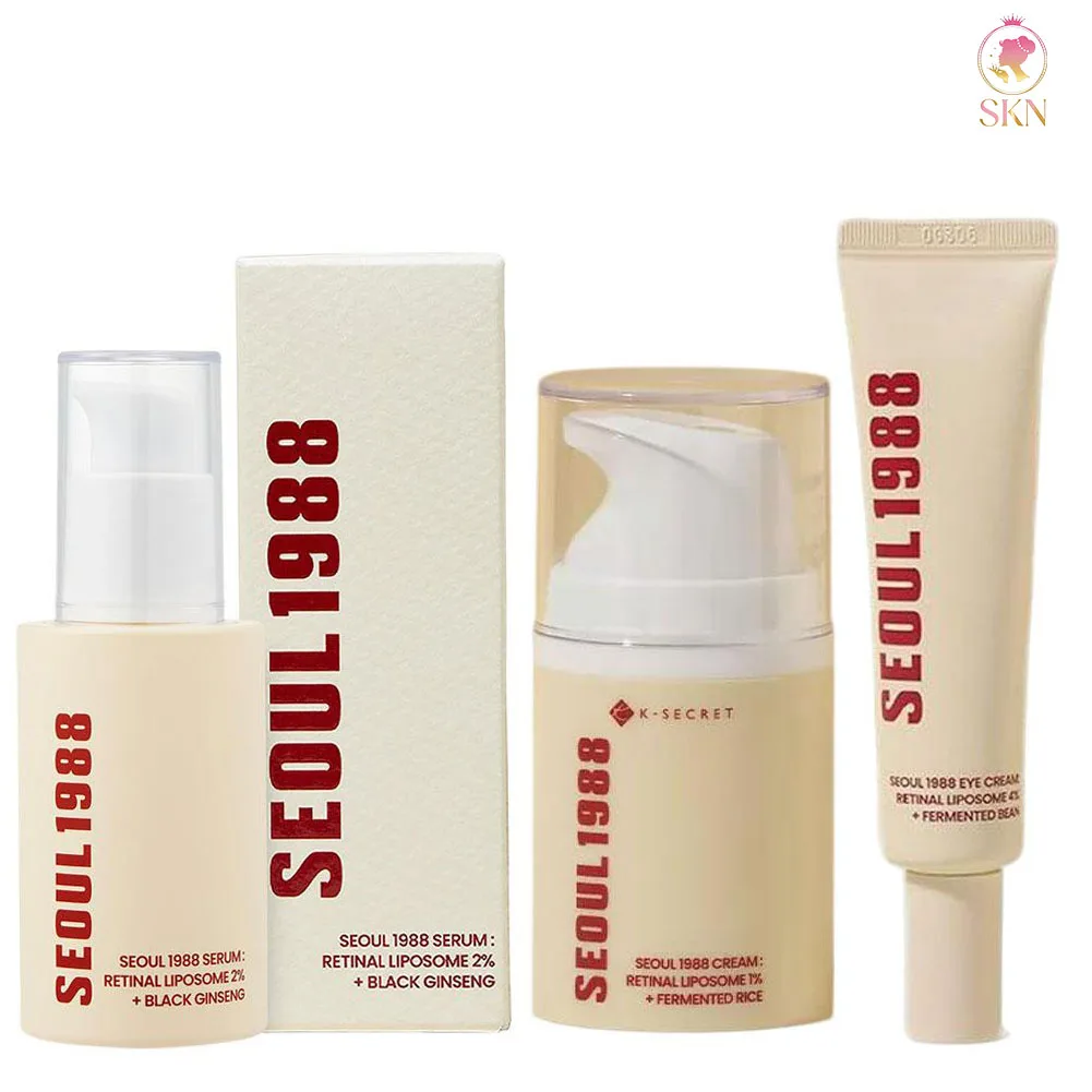 

SEOUL 1988 Retinol Face Serum Face Cream Serum Moisturizing & Whitening Remove Dark Spots Shrink Pores Beauty Skin Care