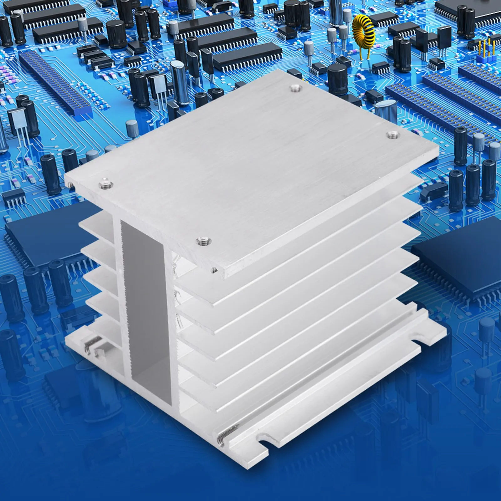 

Three Phase Aluminum Alloy Heat Sink SSR Dissipation Solid State Relay Heatsink