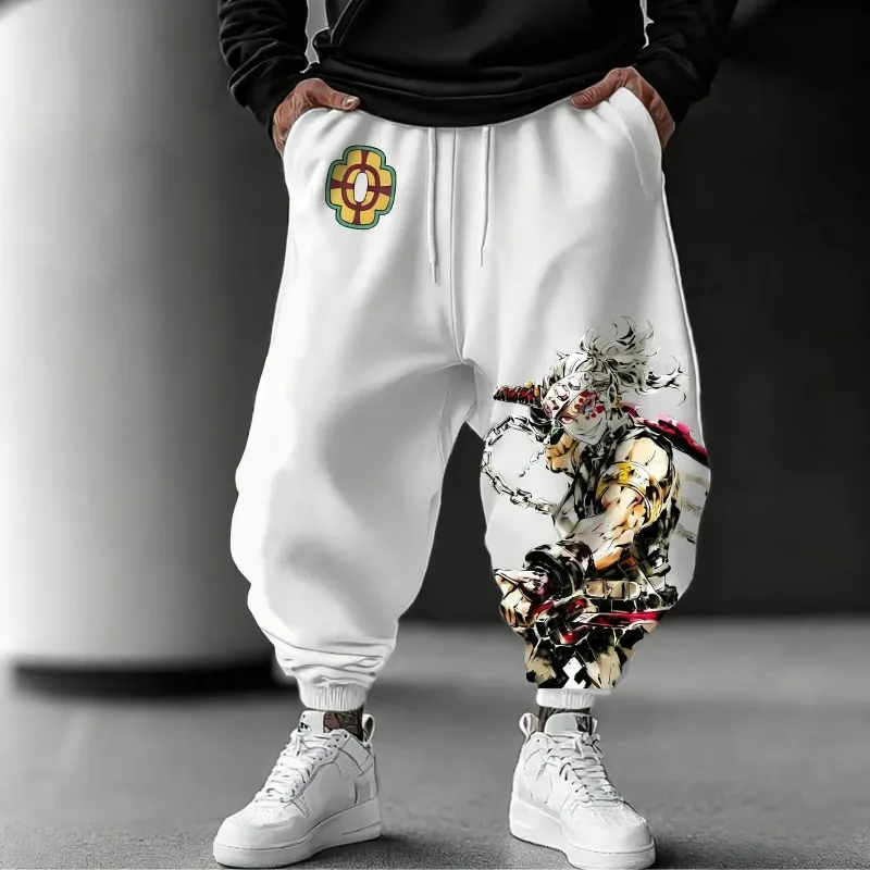 

Новые мужские спортивные штаны Demon Slayer, осень-зима, свободные спортивные штаны из 100% хлопка, Tengen, одежда для косплея, повседневная одежда Y2k