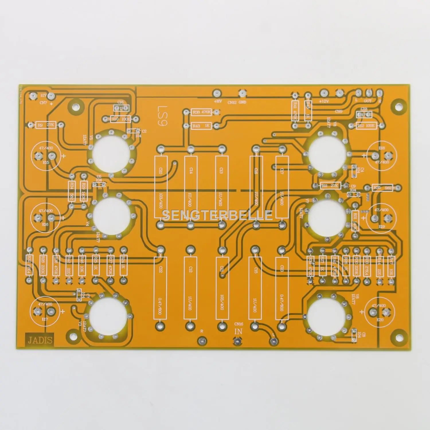 Hi-End  JADIS JP200 Tube Stereo Preamplifier Board Kit ( PCB +Resistance +Tube Seat )