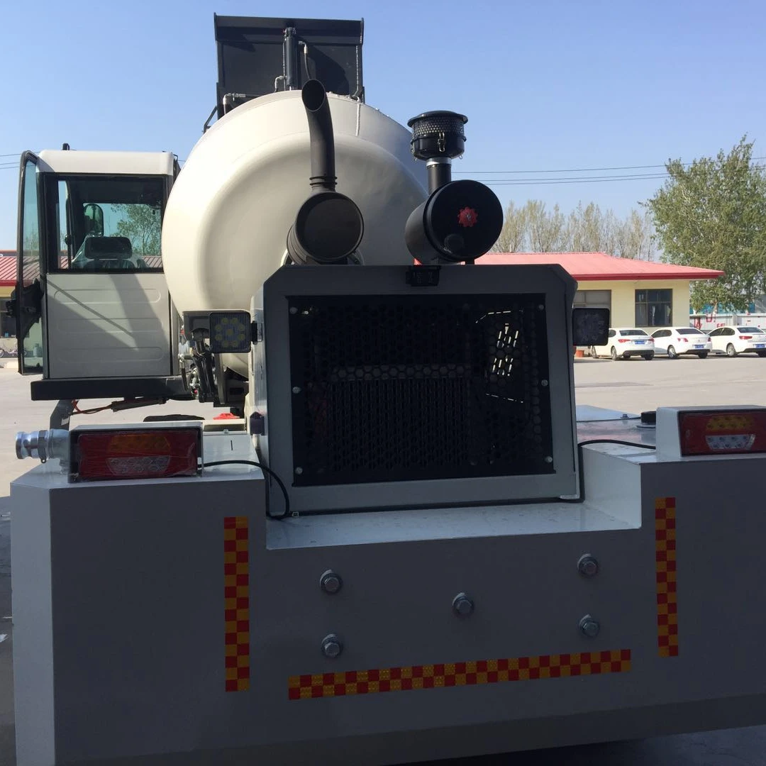 Self Loading Concrete Mixer Truck And Pump Automatic Weighing With Lift