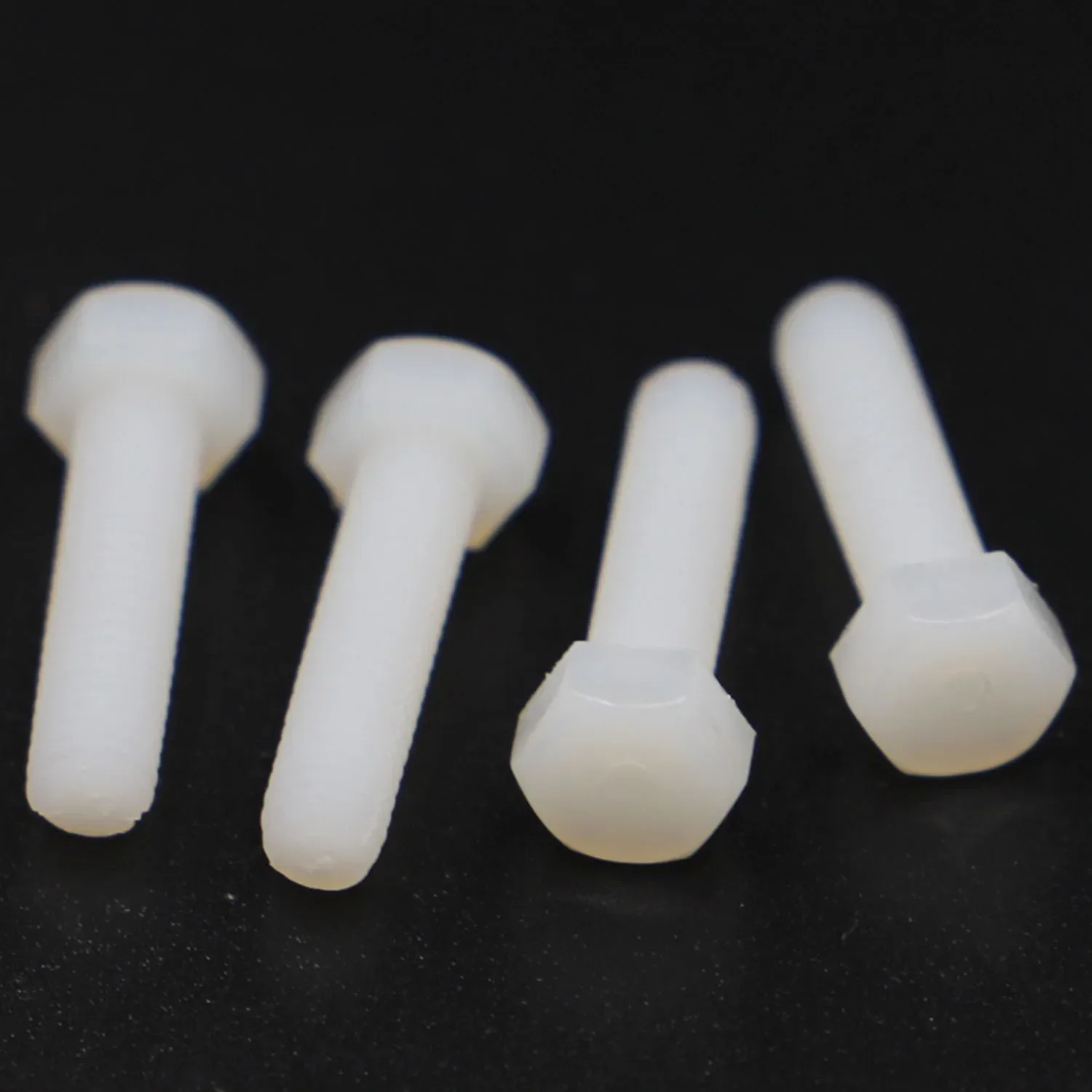 M3 M4 M5 M6 M8 M10 M12 Weißer Nylon Außensechskantschraube PA66 Nylon Sechskantschraube Kunststoffschraube DIN933 GB5783 L = 6 bis 100 mm – Detail 4