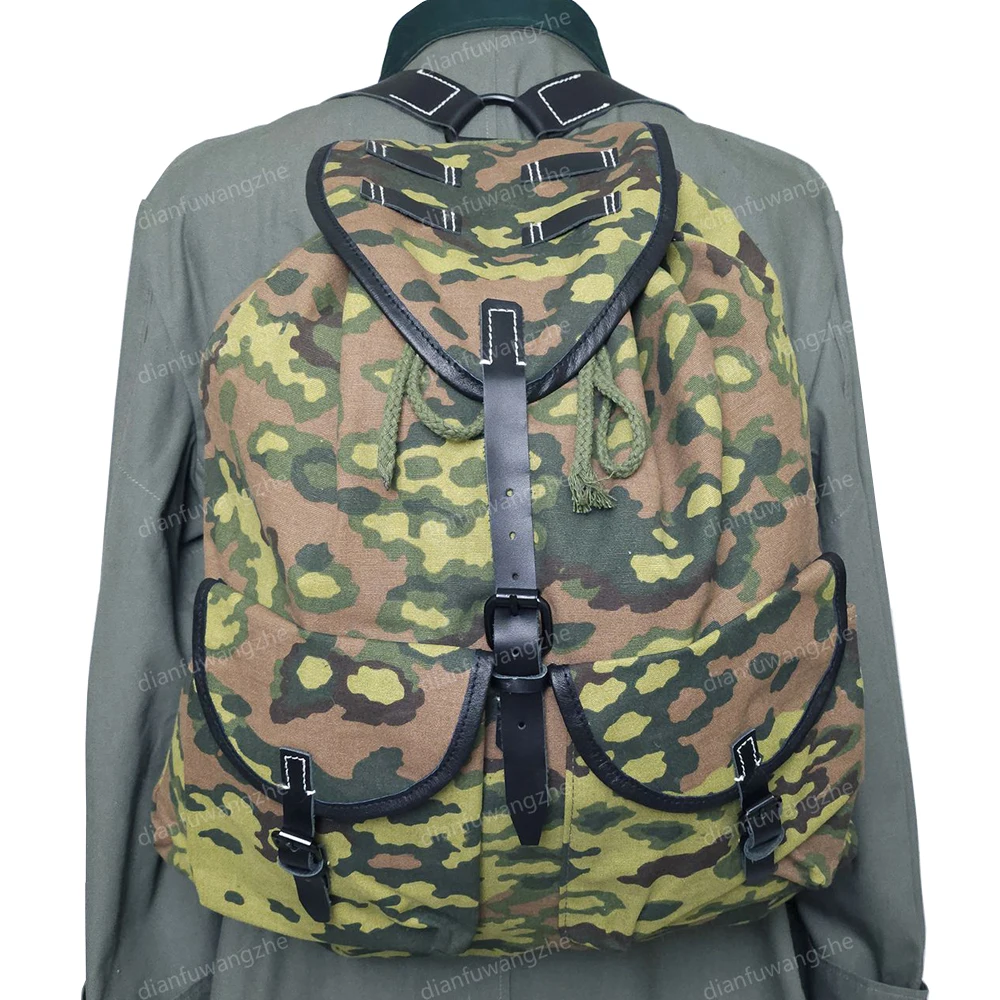 

WW2 German M31 Camouflage Mountain Backpack High-capacity Retro Tactical Gear Special Travel Packages German Backpack