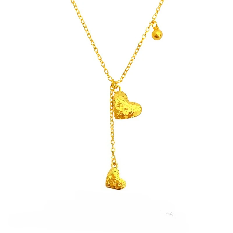 

Fashion 18kt Gold Color Meteorite Love Heart Shape Pendant Necklace for Women Girl Christmas Birthday Wedding Jewelry Gifts