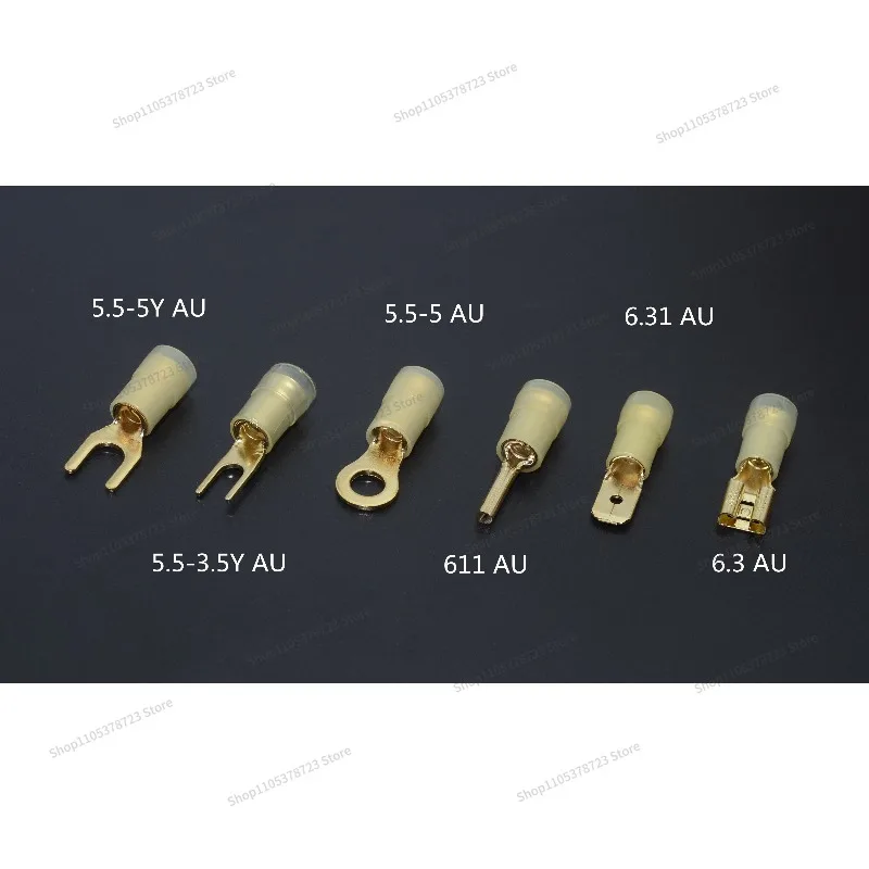 For Copper Gold Plated with Copper Sleeve + 24K Gold True -196 Degree Freeze Treatment Wiring Ears