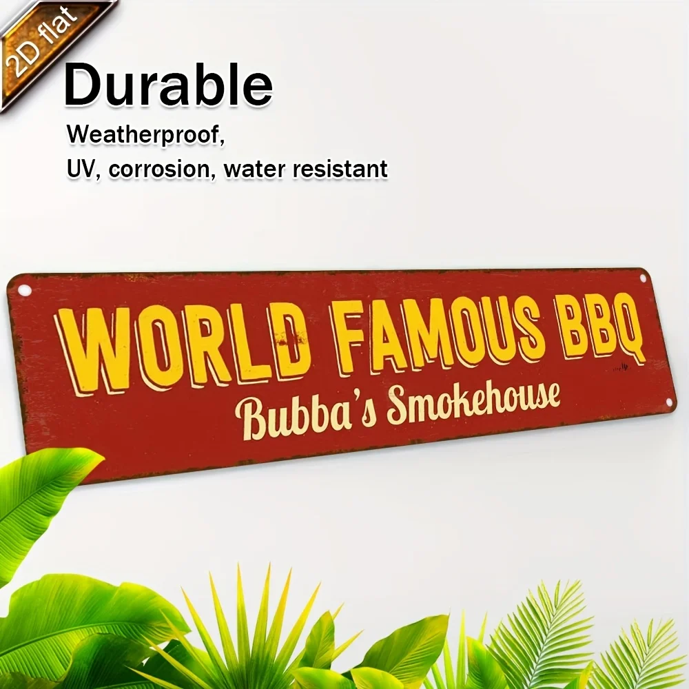 2D Flat, Waterproof Wall Decoration for Indoor/Outdoor Use, Vintage Design for Home, Café, and Restaurant, Holiday Decor