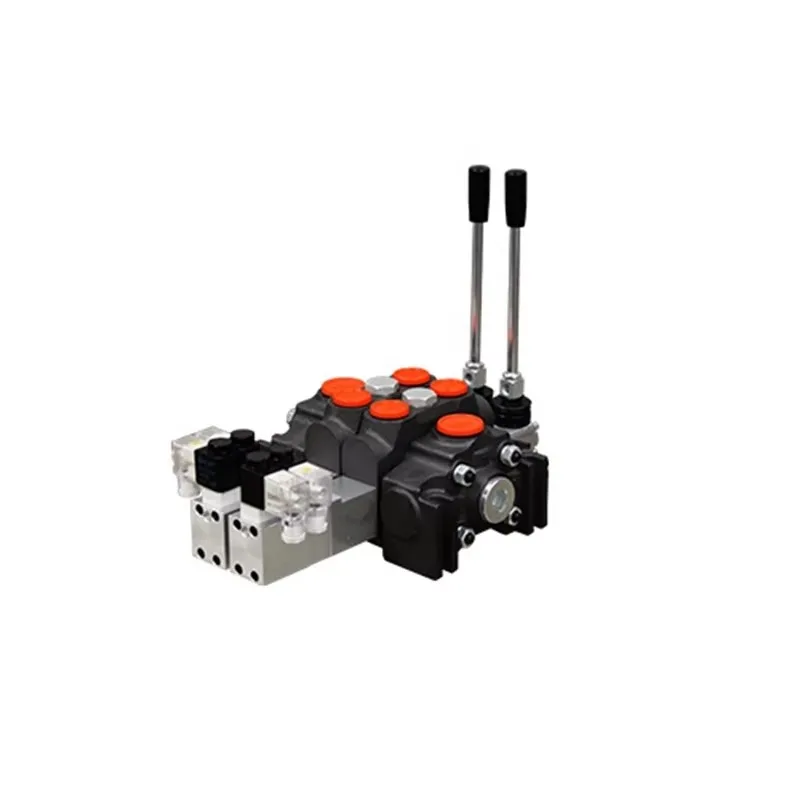 DCV40 DCV60 DCV80 DCV100 Hydraulic Solenoid Valve Coil 12V 24V DC 2 3 4 Way Hydraulic Direction Control Electric Spool Valve