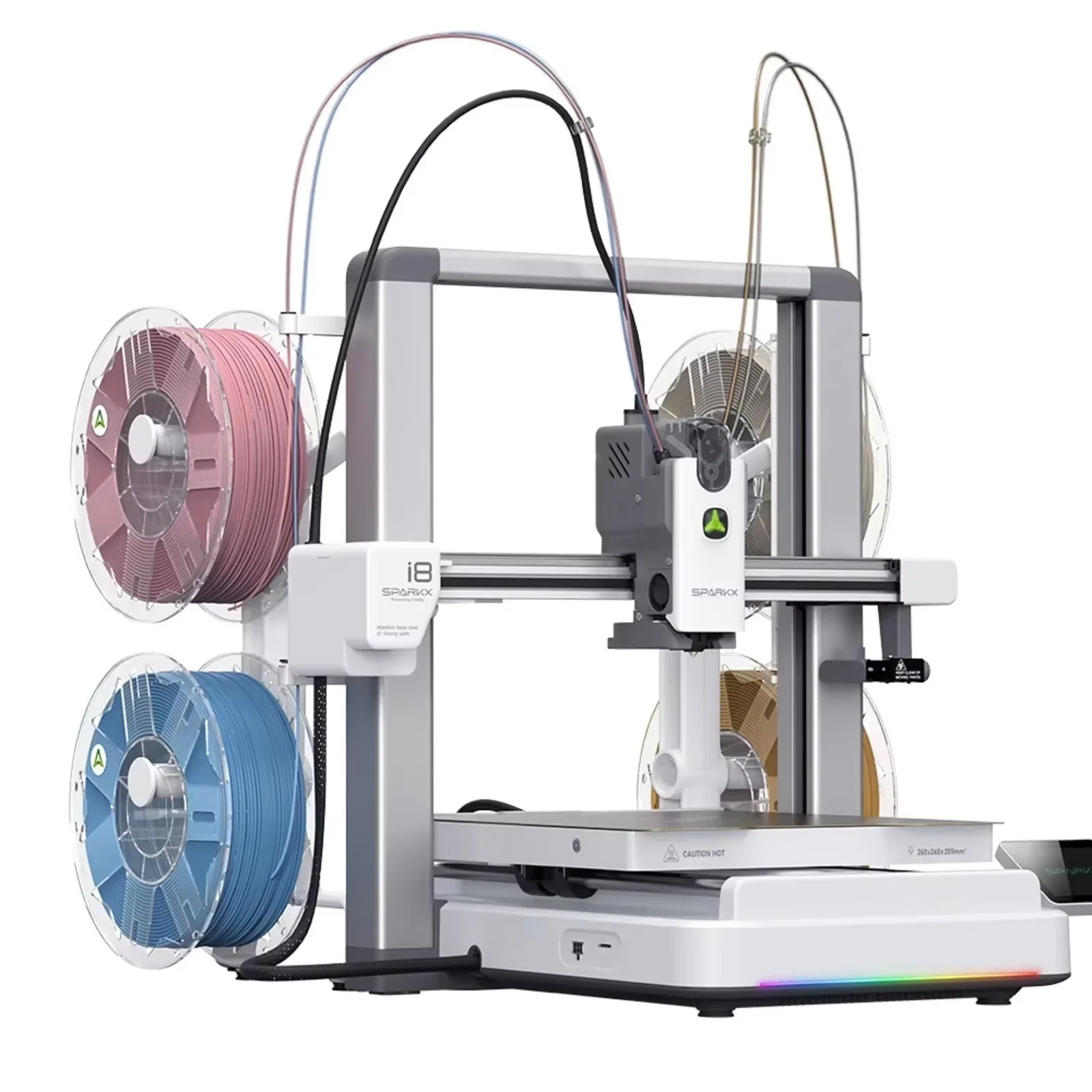 Creality  I8 FDM 3D Printer, QuarTeks 4-Channel, 1s Filament Switch, 4-Color, 500mm/s, 260*260*255mm