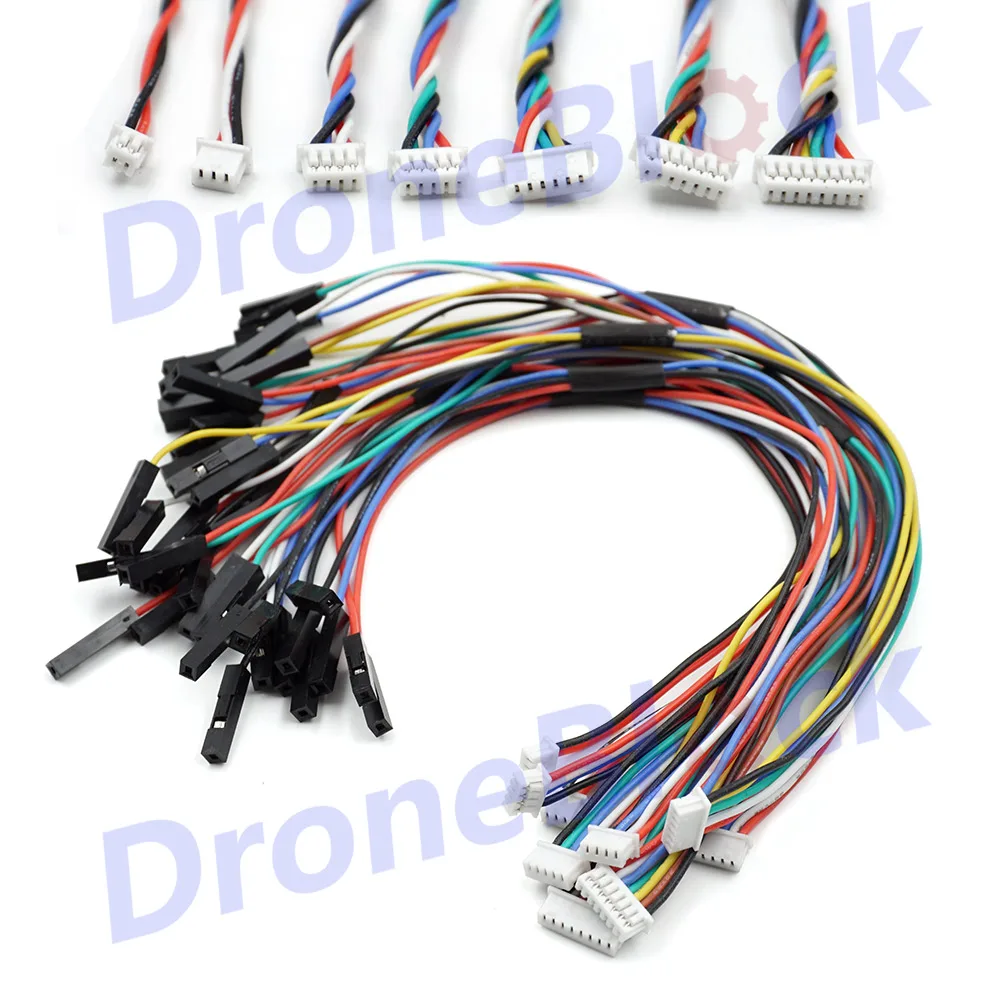 5 sztuk JST PicoBlade 1,25 mm do Dupont 2,54 mm Kable łączące 2P do 8P dla Pixhawk 2.4.8