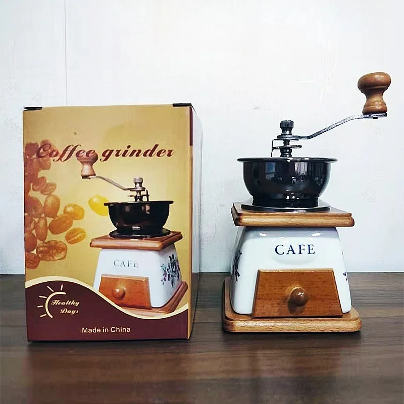 Ceramic Core Bean Grinder Hand Crank Coffee Grinder Coffee Powder Manual Hand Brew