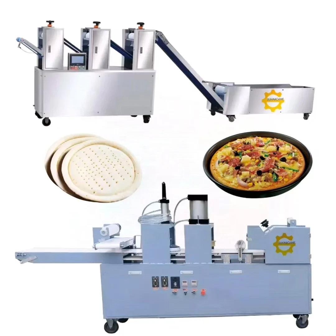 Fully Automatic Pizza Making Machine Pizza Dough Make Up Line Pizza Production Line