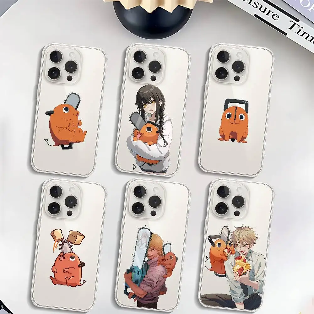 Y-PochitaS Niedliche Handyhülle, weiche transparente Hülle für iPhone 17, 16, 15, 14, 13, 12, 11, Pro Max Mini Plus, stoßfeste Hülle
