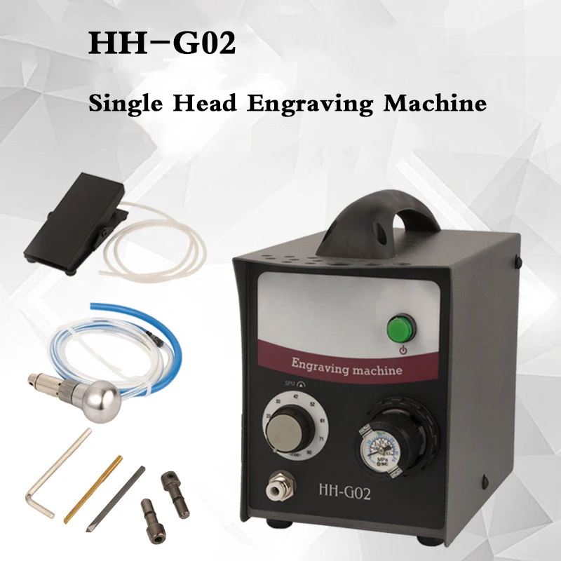 Jewelry Engraving Machine Single Head Pneumatic Engraving Machine Single Head Reel Bead Edge Machine HH-G02