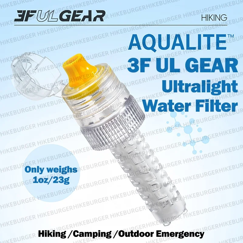3F UL GEAR Mini Portable Water Filter Bottle Purification  Outdoor Camping, Hiking, Survival & Emergency Use Purifier