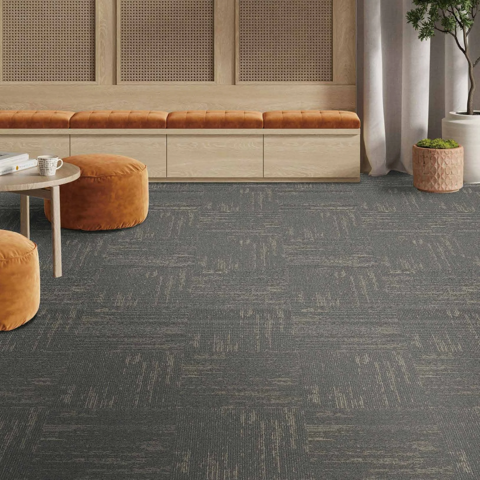 32pcs lot PE Carpet Tile Splicing Square Large Area Floor carpet for Office Restaurant Hotel Hall 50*50*0.7 cm (E500 series)