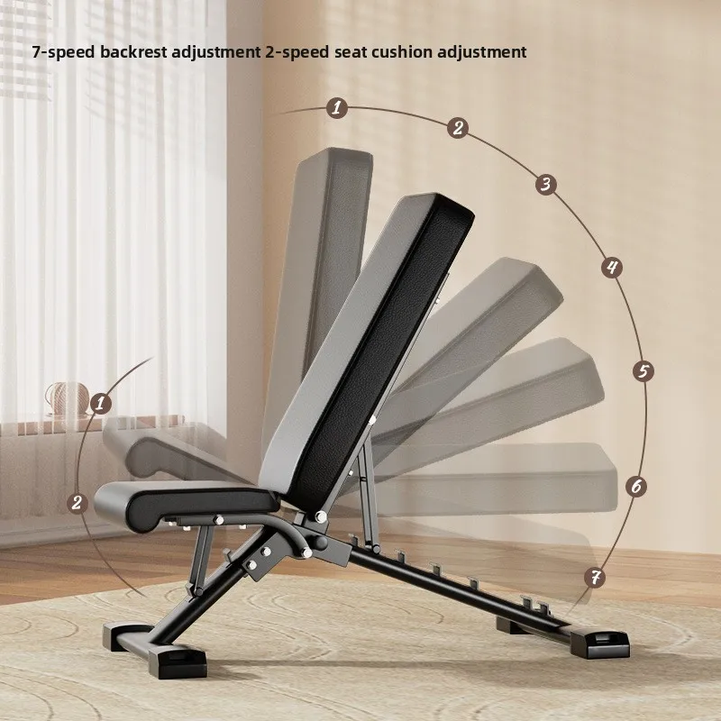 Składany stołek do ćwiczeń z hantlami, wielofunkcyjny, do brzuszków, do ćwiczeń, ławka do wyciskania, sprzęt fitness