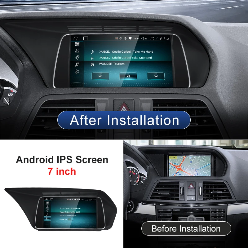 STWEI Qulacomm Snapdragon6125 665 Android 14  For Mercedes Benz E Class W207 A207 Wireless CarPlay Auto Car Multimedia Players