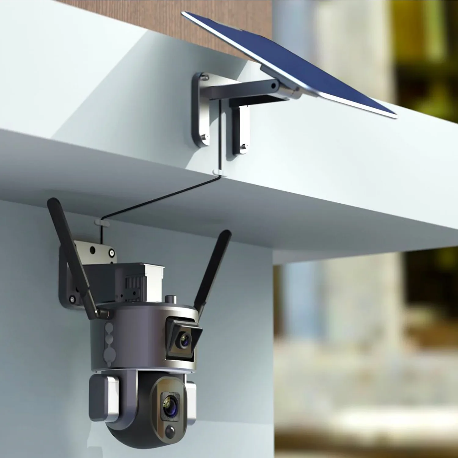 กล้องวงจรปิด CCTV กลางแจ้งแบบกันน้ำ 6MP รองรับซิม 4G จำนวน 20 ตัว พร้อมแผงโซลาร์เซลล์และ NVR สำหรับระบบรักษาความปลอดภัยภายในอาคาร รองรับ WIFI ได้ พร้อมใบรับรอง FCC