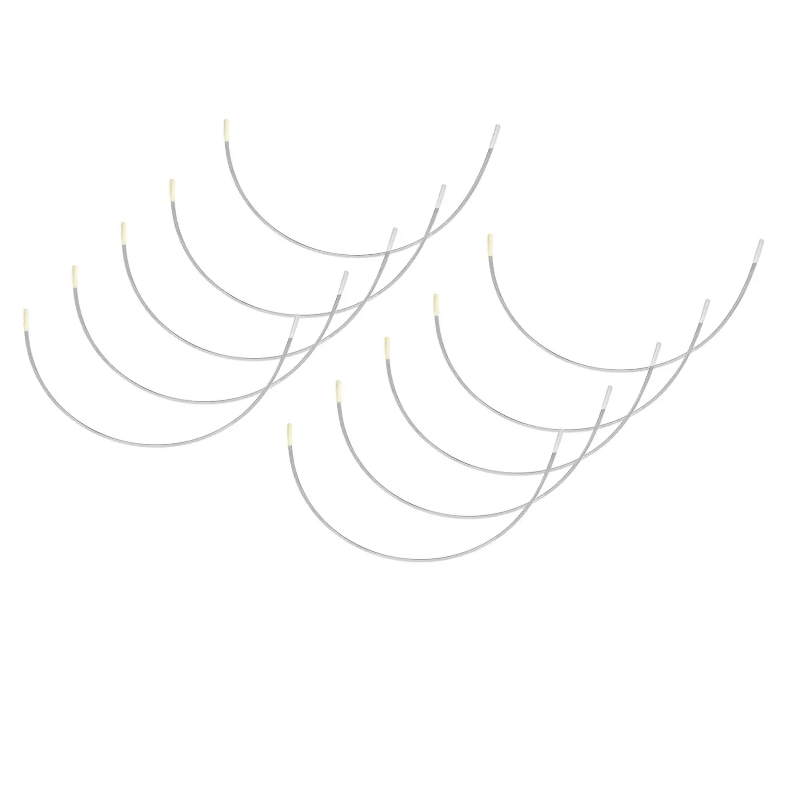 

6 Pairs of Stainless Steel Bra Underwire A- Bra Straps, Supporting the Breast