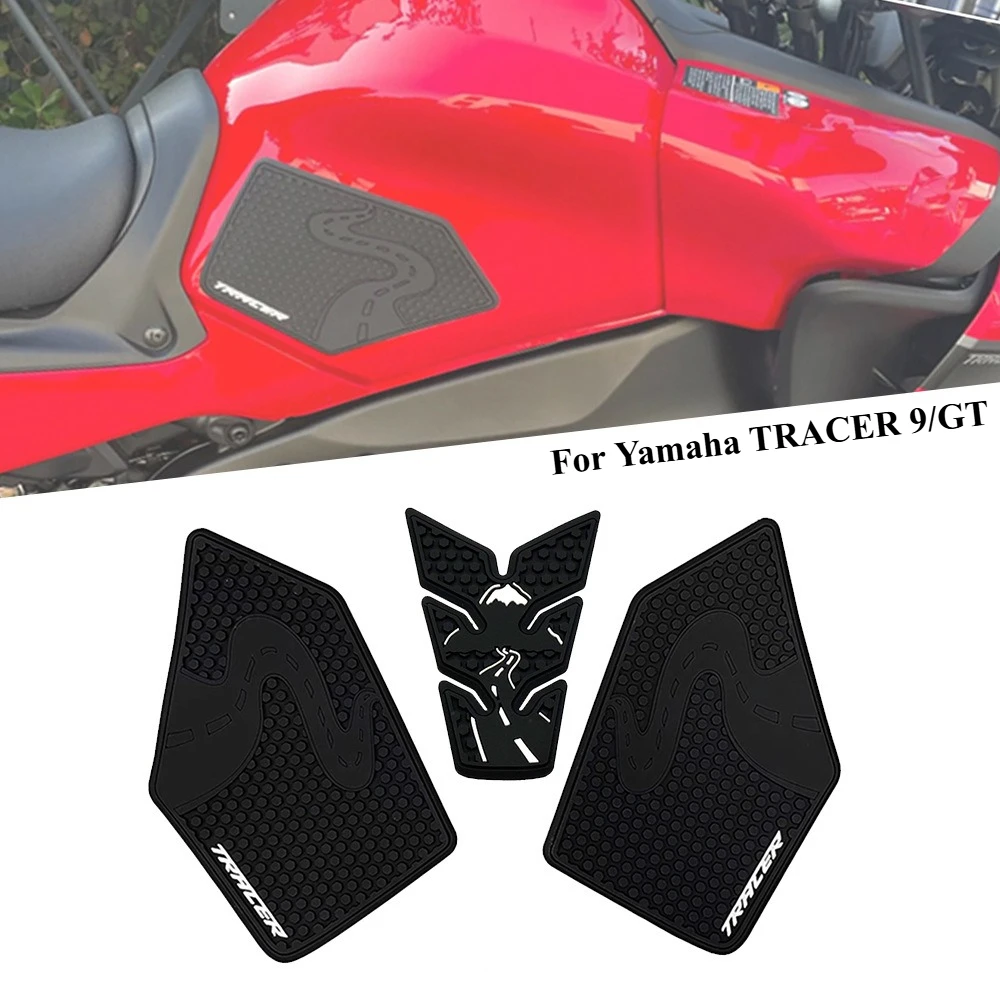 

For Yamaha TRACER 9/GT motorcycle fuel tank side decorative anti-slip protective rubber sticker Waterproof mat