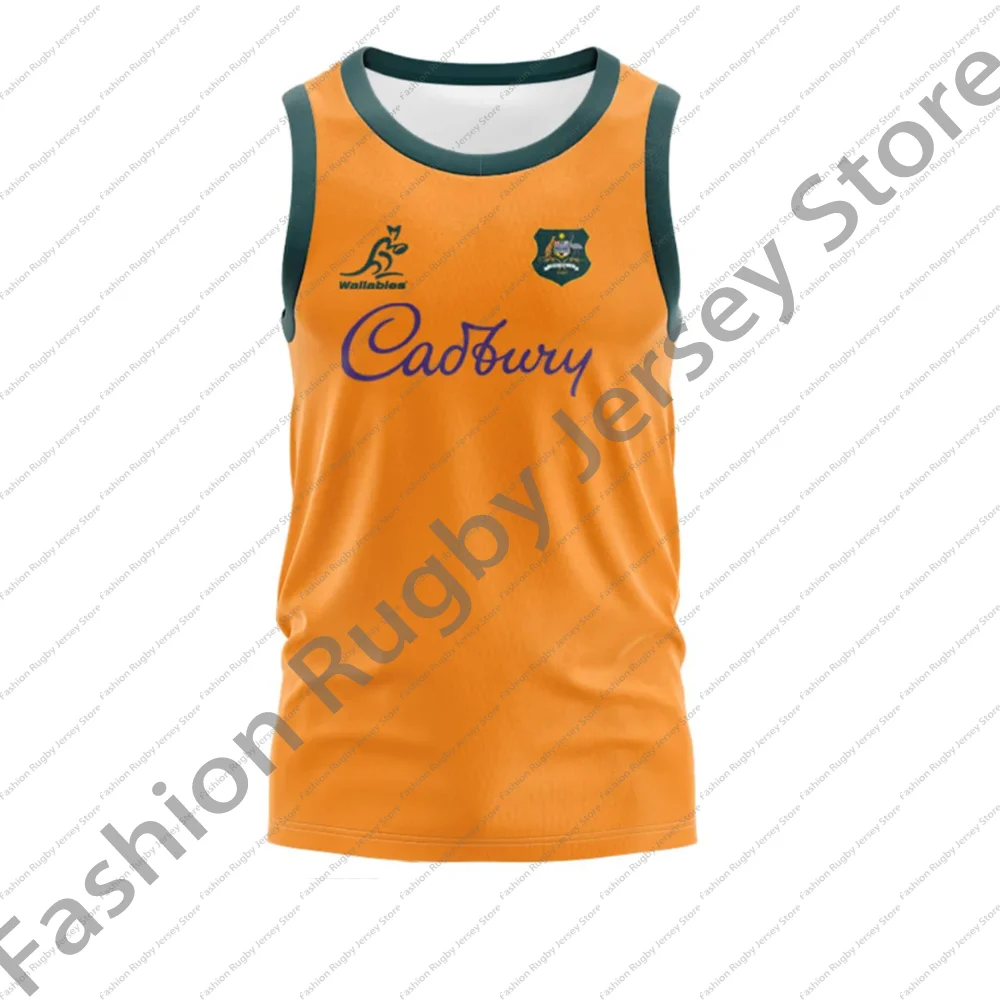 Rugby Jersey Boys Clothes Training Uniform Team Tee Men Male T Shirt Tank Top Raiders Home Australian Wallabies Waistcoat Vest