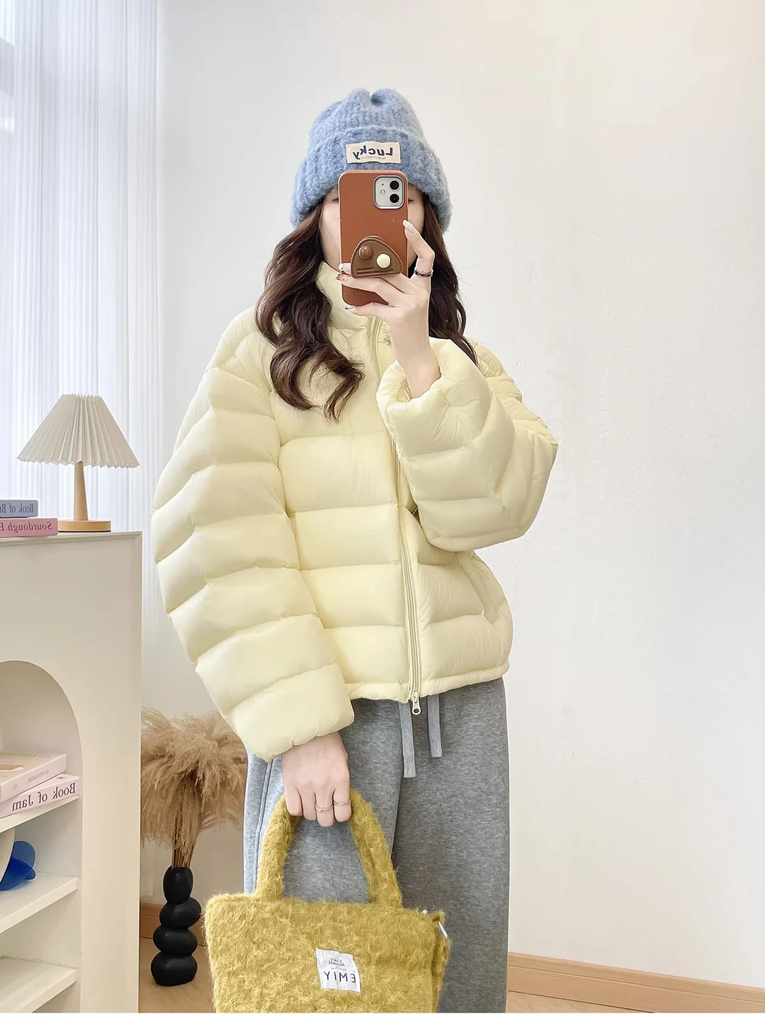 

Korean Style Bread Coat Women's Loose Fit Stand Collar Short Jacket Anti-Aging Winter New Arrival Small Size Friendly