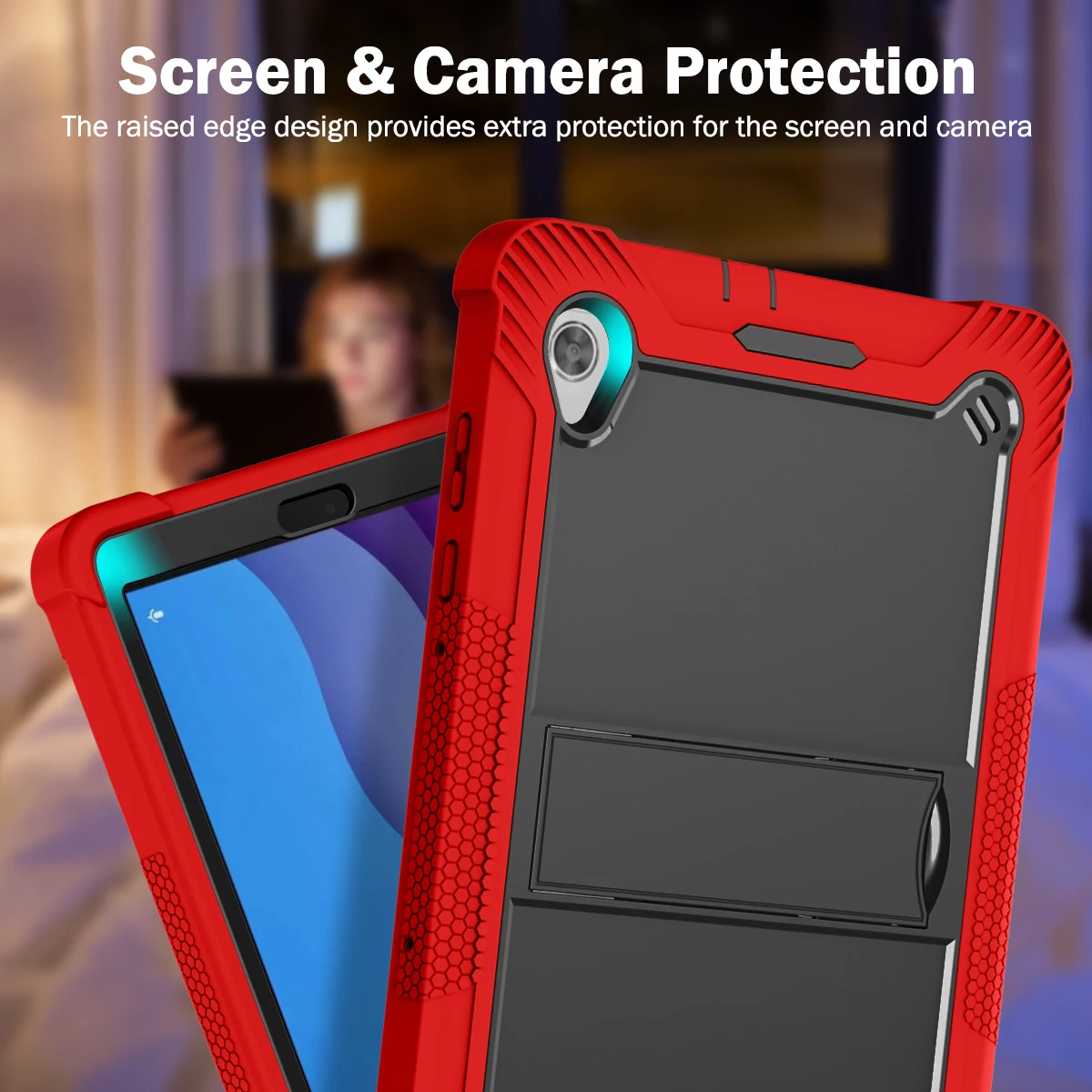 Hybrid Case For Lenovo Tab M10 HD 2nd Gen 2020 10.1 inch TB-X306F TB-X306X Heavy Duty Armor Stand Cover Kids Funda Silicone PC
