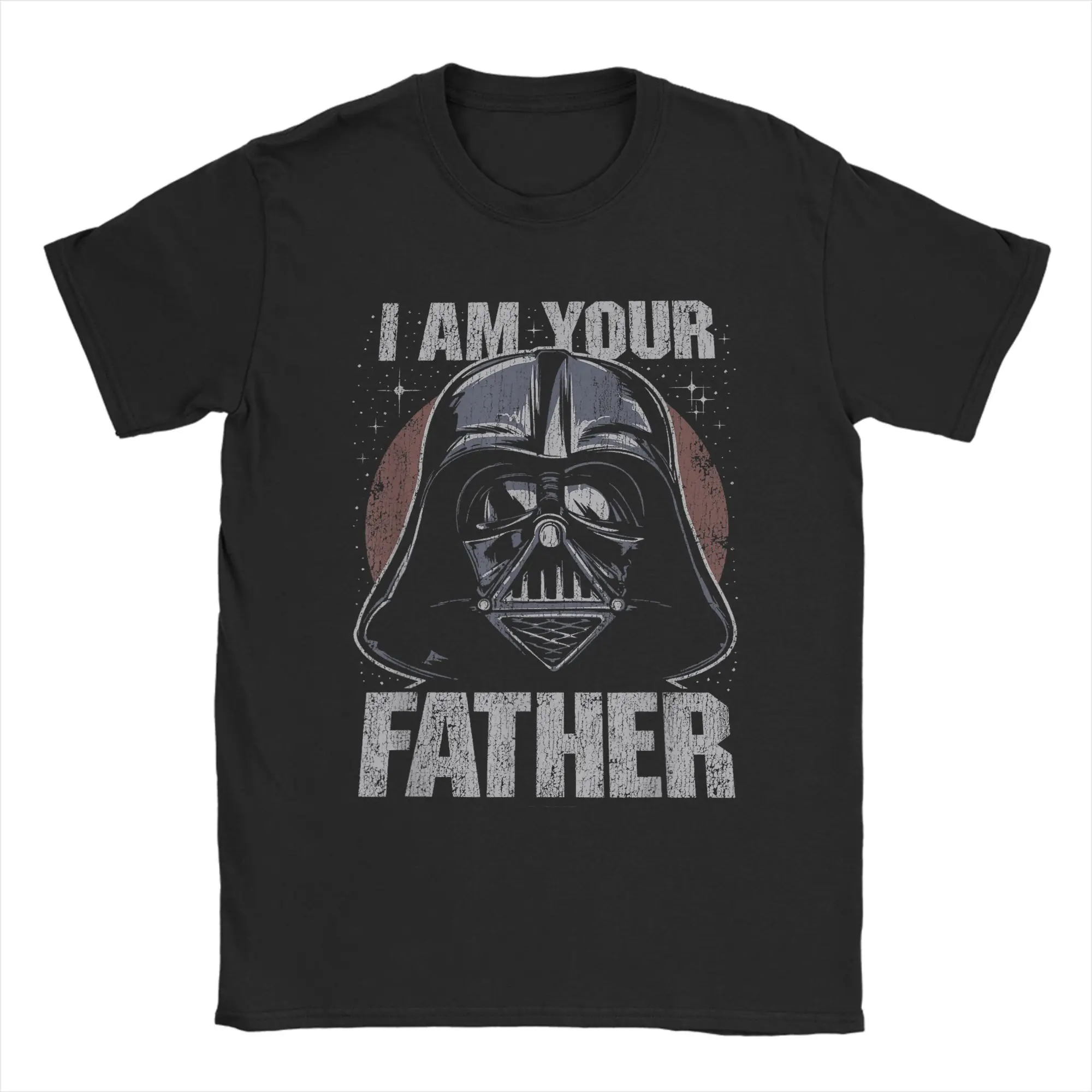Camiseta con retrato oscuro de Vaders I Am Your Father, camisetas Hippie de verano para hombre, ropa de talla grande de algodón, Tops Vintage de manga corta