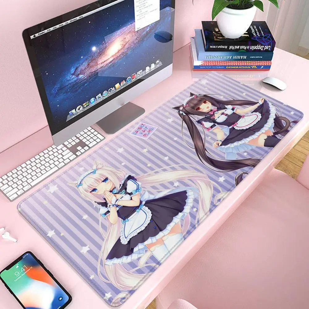 

NekoPara коврик для мыши Gaming 900 × 400 коврик для мыши Gamer Xxl коврик для мыши офисные аксессуары длинный коврик для клавиатуры коврик для компьютерного стола
