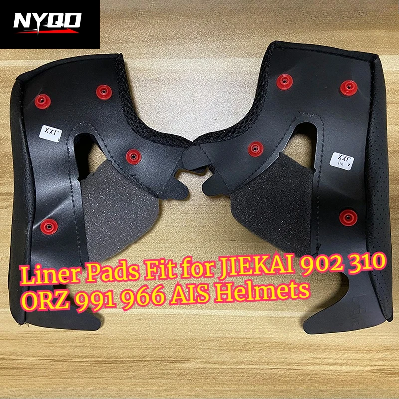 Motorcycle Helmet Replacement Liner Pads Fit for JIEKAI 902 310 ORZ 991 966 AIS Helmets, Washable Inner Padding