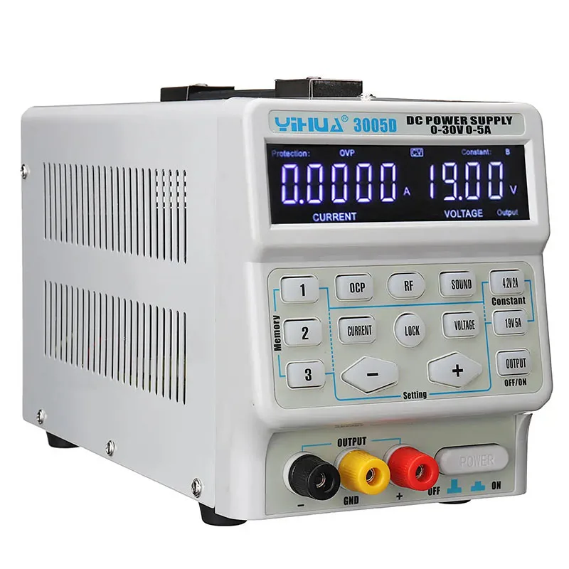 YIHUA 3005D Ce معدات المختبرات الدقة متغير قابل للتعديل 30 فولت 5A مفتاح إخراج واحد ينظم تيار مستمر امدادات الطاقة