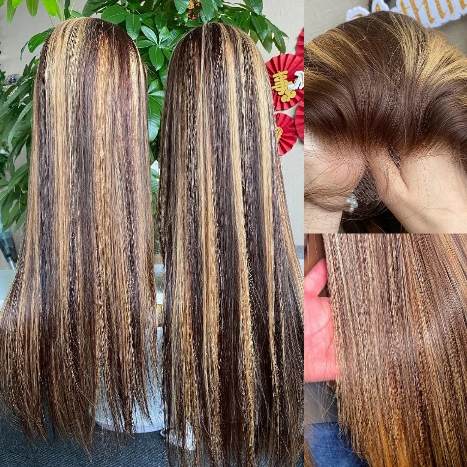 Peruca frontal de renda transparente brasileira 13x5 renda frontal cabelo humano reto 30 tamanhos destaque 200 densidade para mulheres negras