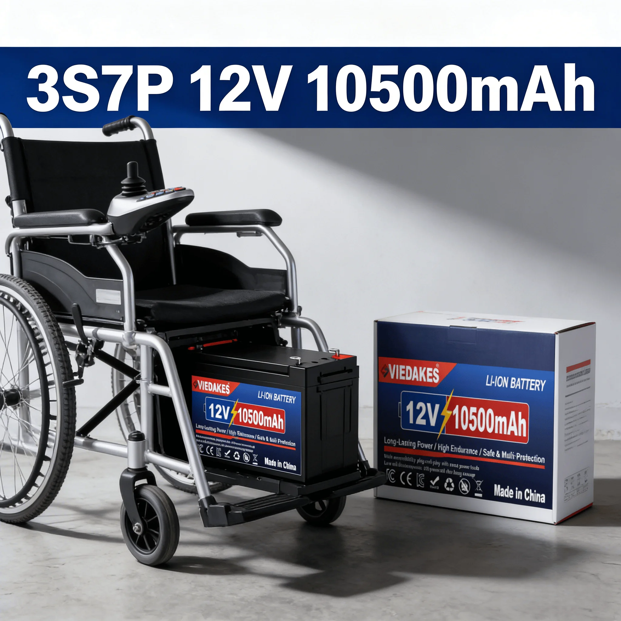 

Heavy Duty ⚡️Short-Circuit Proof 3S7P 18650 Li-ion Battery 12V 10500mAh for Cordless Lawn Mower Garden Tools