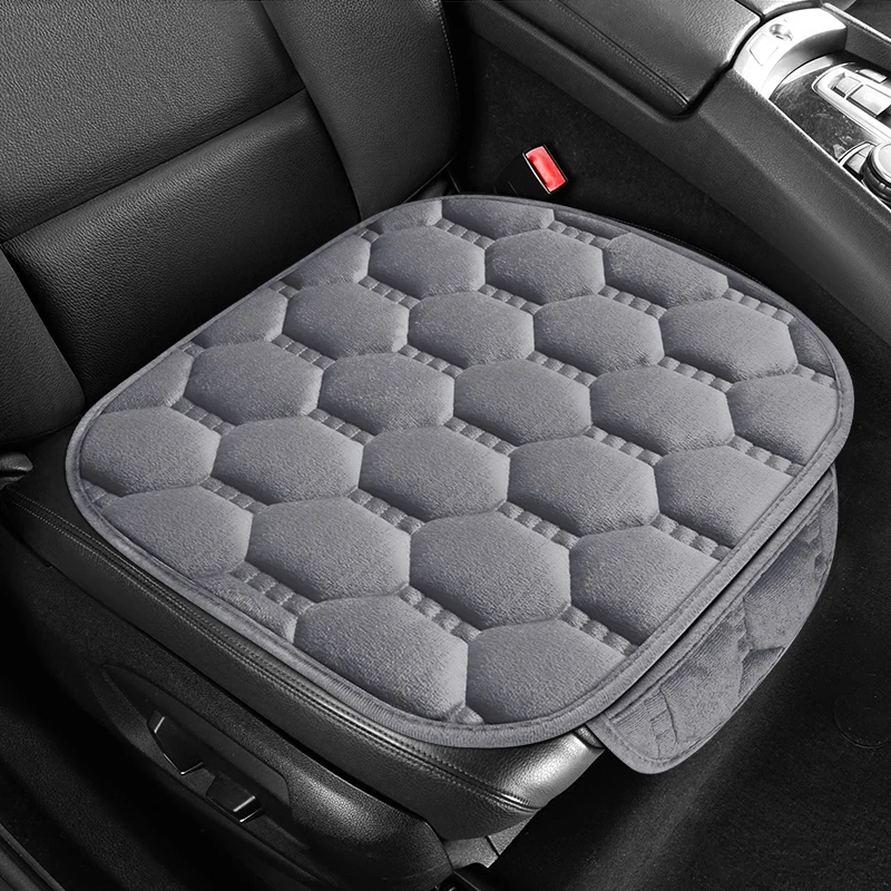 Winter Warm and Thick Velvet Car Seat Cushion Four Seasons Universal Single Seat Small Three piece Plush Warm Five Seat Anti sli