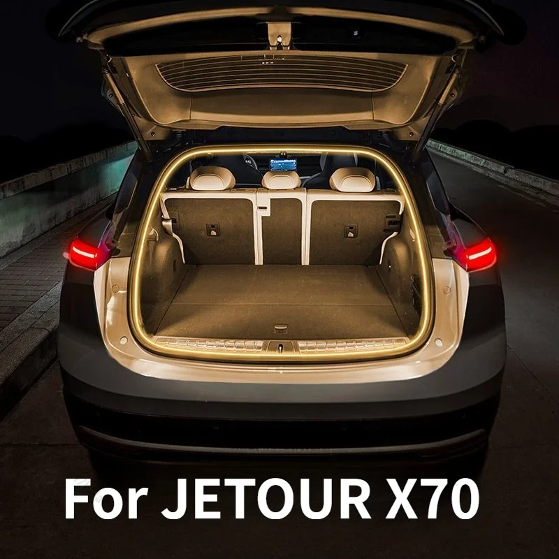 For JETOUR X70 trunk light, ambient light, trunk illumination lamp, welcome light, interior decorative accessories Car Lights
