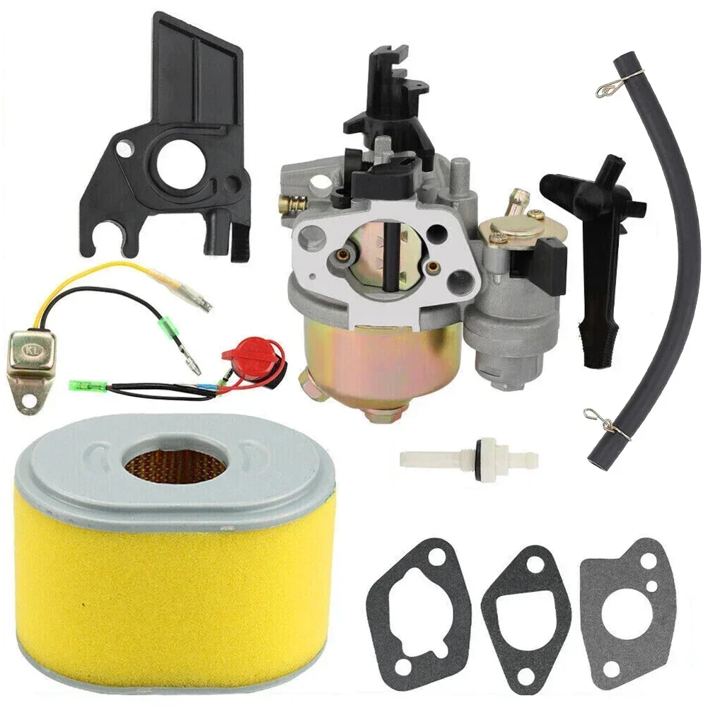 Kits de filtro de aire de carburador para Honda 5.5hp GX200 6,5 168F cortacésped herramientas eléctricas de jardín parte filtro de aire de carburador