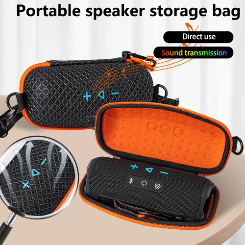 ZOPRORE bolsa de almacenamiento de viaje dura para exteriores para altavoz JBL FLIP 7, caja permeable con sonido para altavoz JBL Flip7, funda transparente