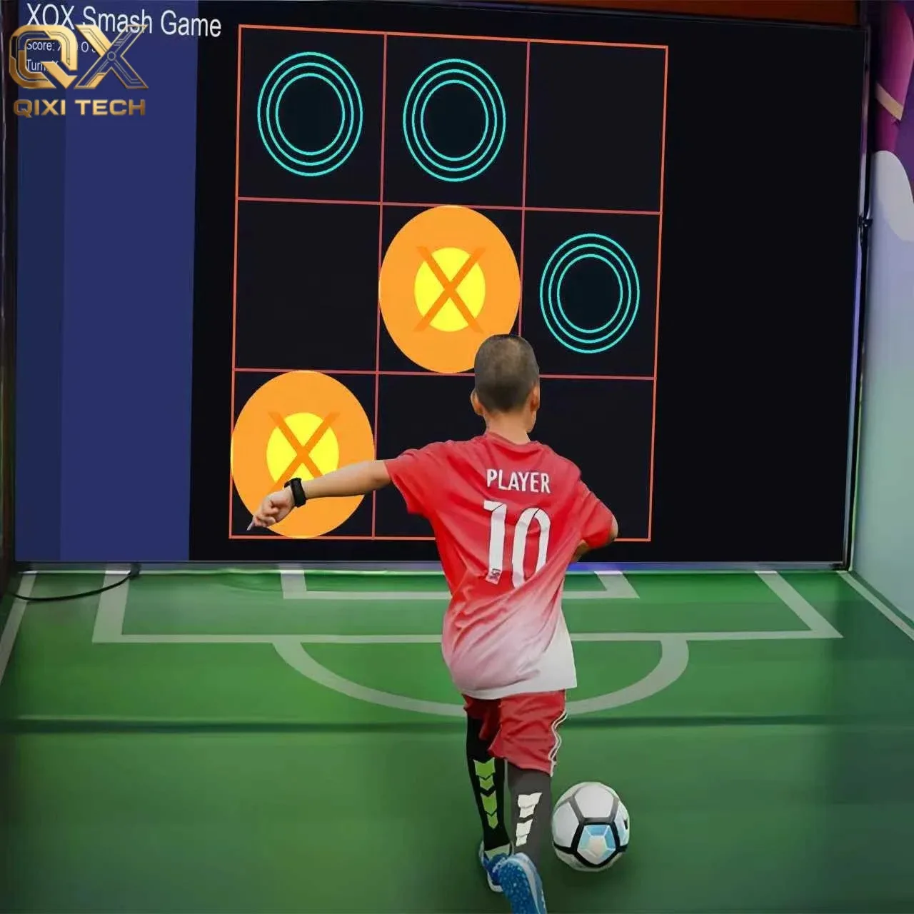 AR Interactive Sports Projection Wall Indoor Tennis Football Soccer Training Digital Touch Interactive Competitive Game Equipmen